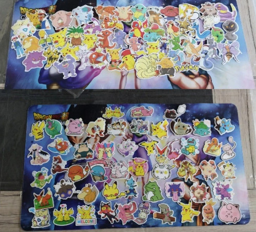 Lot 100 stickers pokemon - lot,
