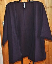 gilet kimono léger coton noir
