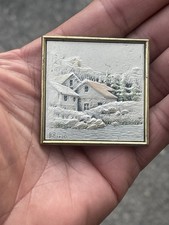 Ancien Petit Tableau  En Argent 925..