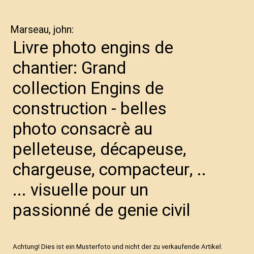 Livre photo engins - , de