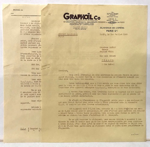 Old advertising document mail - old,