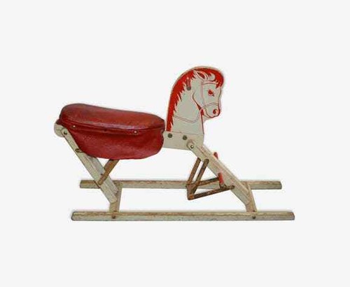 Cheval bascule ancien - cheval,