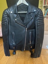 ZAPA Paris Black Leather Biker