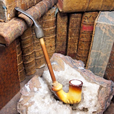 pipe terre cuite sculptée type balustre  marquage amiante déposé  Belle à Serves