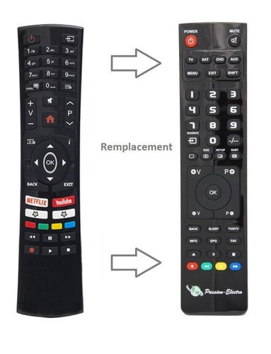 Télécommande remplacement - télécommande,