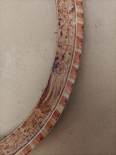 Ancien cadre ovale en bois
