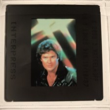 K 2000 (avec David Hasselhoff) - DIAPOSITIVE DE PRESSE SLIDE EKTA