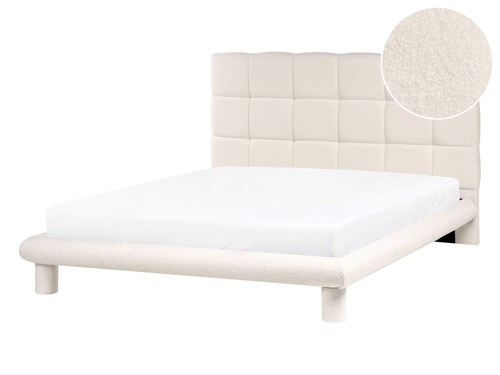 Lit scandinave bouclé 140 - lit,