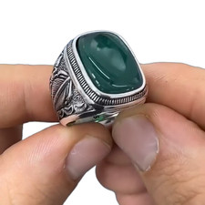 Chevalière fait à la main en Argent Massif 925 Ottoman de la haute joaillerie