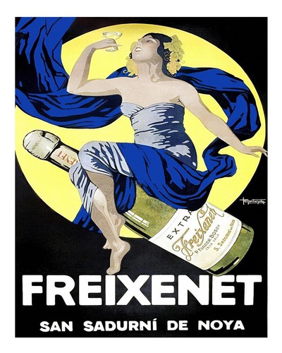 Affiche vintage freixenet art - vintage,
