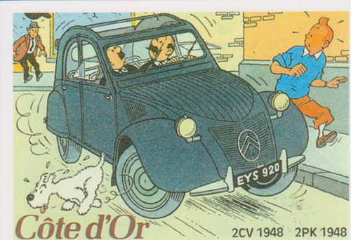 Citroen 2cv tintin - cv,