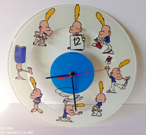 Horloge verre titeuf - verre,