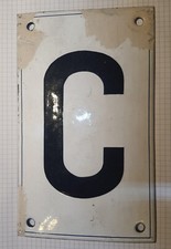 SNCF / RATP - Plaque émaillée  Signal " C " 