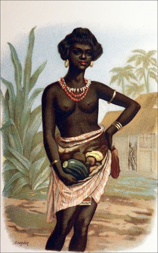Jeune fille noire - noire,