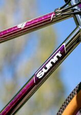 Kit déco autocollants stickers VTT Sunn METAL PINK vintage Néo rétro STAGE1 - 02