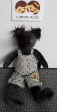 DOUDOU PELUCHE MOULIN ROTY CHIEN WALTER LA GRANDE FAMILLE GRIS ANTHRACITE D1791