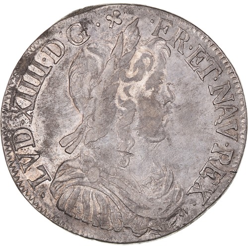 France louis xiv 2 ecu - louis, xiv,