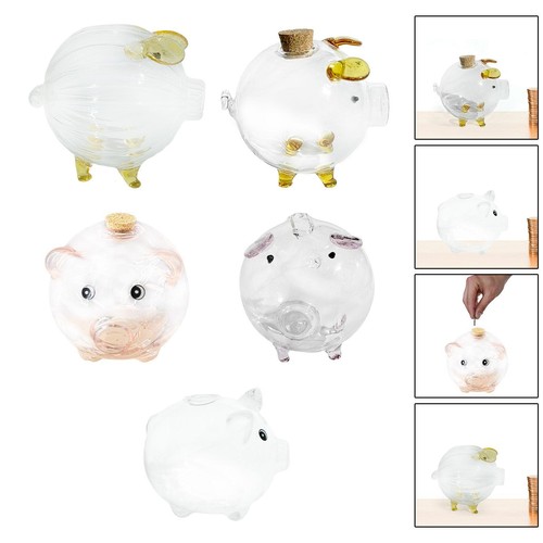 Tirelire cochon verre - en,