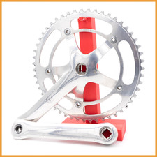 PÉDALIER CAMPAGNOLO C RECORD PISTA 51t VÉLO DE PISTE VINTAGE VÉLO CARRÉ 51 AN...