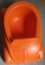 Pot d'Apprentissage Vintage CHICCO Forme Coccinelle Orange Rétro Rare 90s/2000s