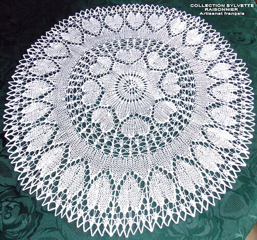 Napperon tricot art sylvette - d'art,