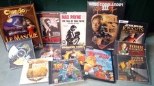13 jeux vidéos PC (Tomb Raider, Cluedo, Wing Commander 3, Max Payne...)