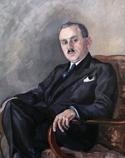 Tableau peintre russe suisse portrait autoportrait Alexander Benois di Stetto