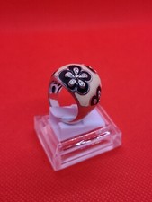 Belle et imposante bague Argent massif et pierre noire à définir taille 55/56