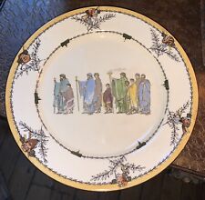 Faïence de Royal Doulton décor à l'antique Walter Nunn rare paire d'assiettes