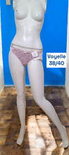Voyelle Taille 38 / 40 NEUF ? Superbe string tanga culotte rose viole