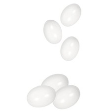 En Bois Faux Œufs Blanc en Bois Œufs Parfait pour Pâques Loisirs Créatifs Décore