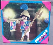 PLAYMOBIL 4568 GARDE PALAIS ROYAL trompette moyen age chevalier lance BOITE NEUF
