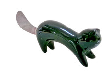 Couteau à beurre PYLONES Chat Pompom Noir