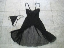 NEW 2 pc BLACK set with Lace