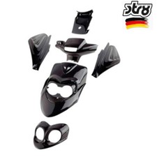 Set 6 Carénage Noir Poli STR8 Pour MBK Booster Next Generation 1999-2005