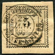 COLONIES GUADELOUPE TAXE N° 6