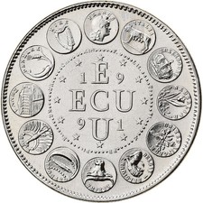France, Médaille, Ecu Europa, Marianne, 1991, Cupro-nickel, FDC