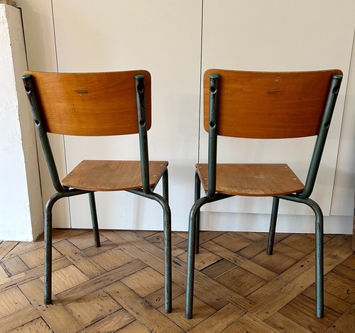 Chaises école vintage - chaises, d'école