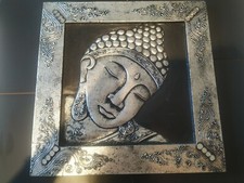 Tableau argenté à décor de