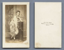 Une danseuse en tenue orientale, CDV, Photo Janicot, Paris
