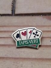 Pin's Pins Pin Enamel@ Loterie FDJ JEUX DE CARTES LOTO CARRÉ D'AS" TAPIS VERT" 
