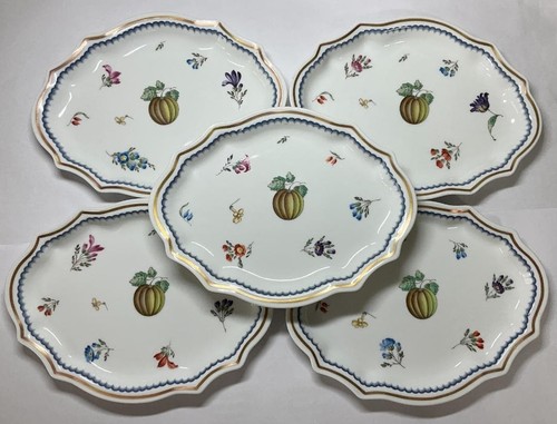 Lot assiettes ovales à - lot, 5