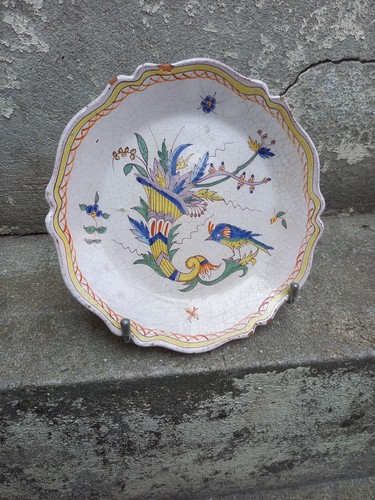 Assiette faïence nevers - assiette,