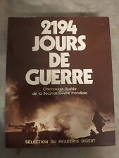 Livre 2194 jours de guerre, Sélection du Reader's digest 1980