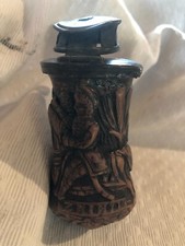 pipe ancienne sculptée soldat