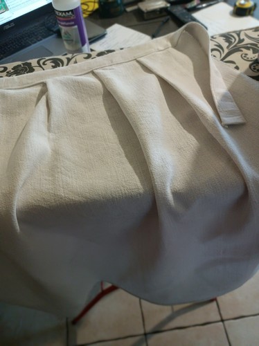Ancien grand tablier en - ,