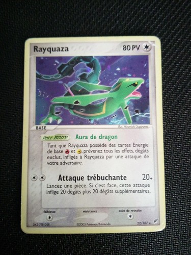 Carte pokémon rayquaza 107 - rayquaza, 22/107