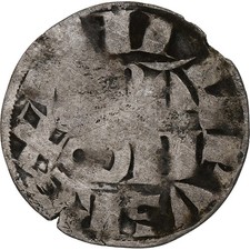 France, Philippe II Auguste, Denier Parisis, 1180-1223, Arras, Billon, TB