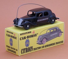 Car-Horse Citroen Traction 11 bl Gendarmerie style Dinky CIJ JRD