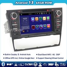 64GO 8-Cœurs CarPlay Android 14 Autoradio GPS SWC CD for BMW 3er E90 E91 E92 E93